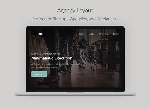 Heroic - Creative + Modern One Page HTML Template - 8